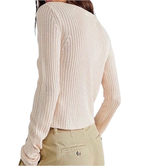 NWT Free People Game On Cardi in White Swan - Picture 2 of 15